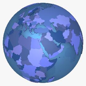 Earth With Countries